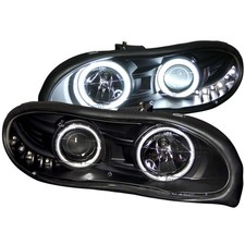 Anzo Projector Headlights With Halo For Chevrolet Camaro 1998-2002 Black