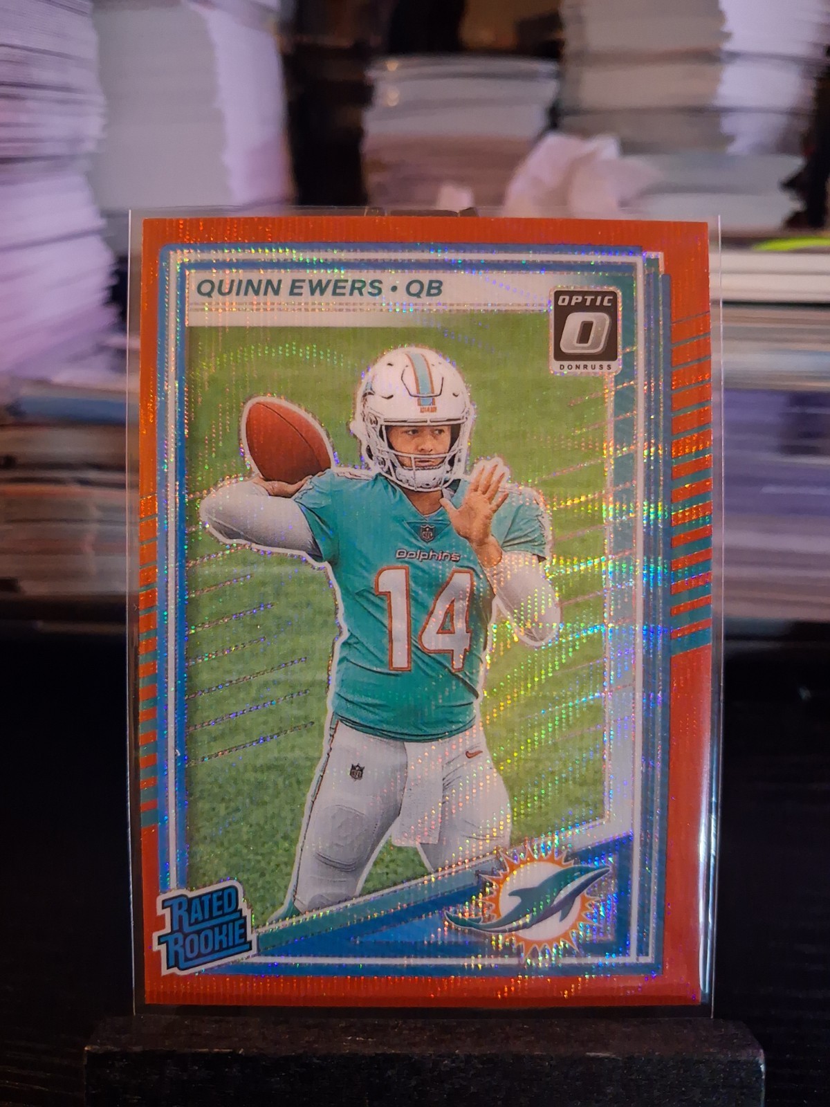 2025 Panini Donruss Quinn Ewers Rated Rookie Optic Preview Red Wave #342