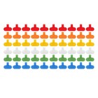 60 PCS Cable Labels Cord Labels Multi-Color Write on Wire Labels Tags for8597