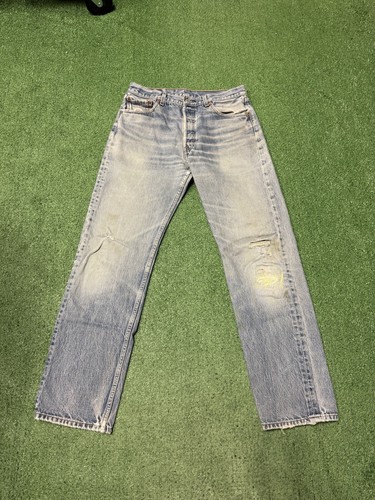 Vintage Levis 501 XX Denim Jeans Button Fly Size 35x36 (32x32) Mexico VTG MARKED