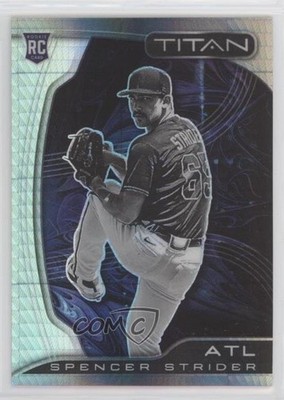 2022 Panini Chronicles Titan Hyper Prizm /299 Spencer Strider #18 Rookie RC 0i8b