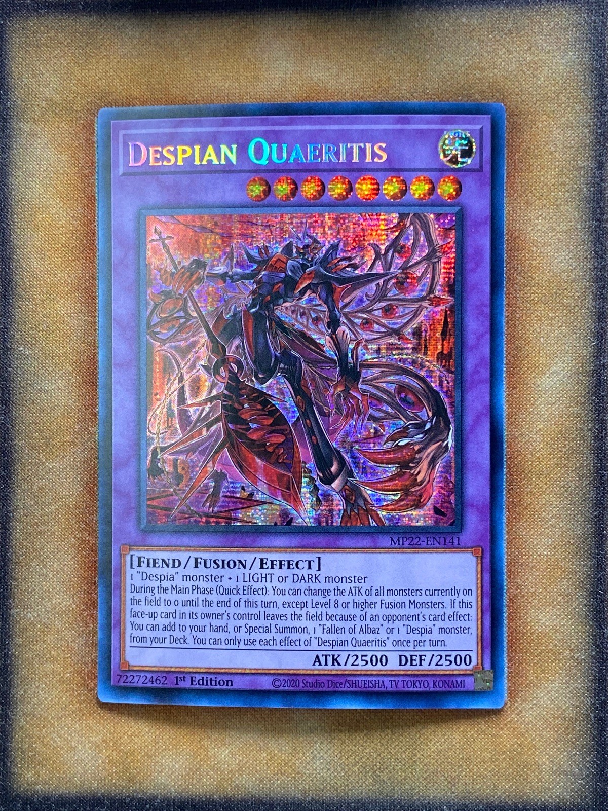 Yugioh Despian Quaeritis MP22-EN141 Secret Rare 1st Ed NM