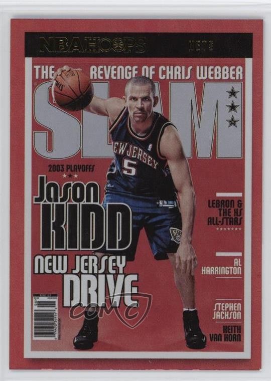2021-22 Panini NBA Hoops Slam Holo Jason Kidd #SLAM#70 HOF 06bg