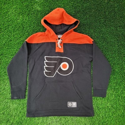 Philadelphia Flyers Lace-Up Hoodie Large 23x30 Baggy Hockey