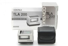 Tested OK  Almost Unused Contax TLA200 Silver Shoe Mount Flash for G1 G2 JAPAN