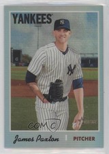 2019 Topps Heritage Chrome Refractor 492/570 James Paxton #THC-138 0p1n