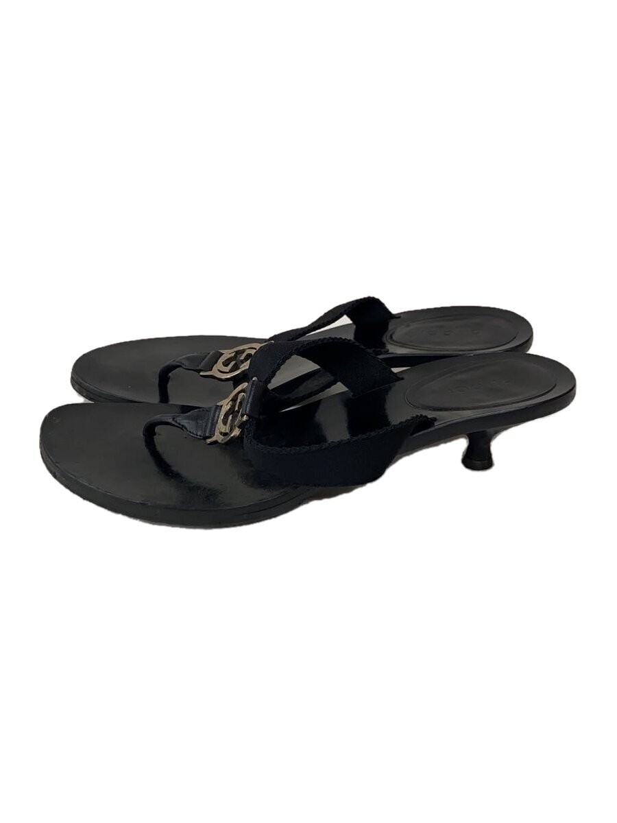 Gucci Black Sandals Size 36.5 Womens Luxury Footwear