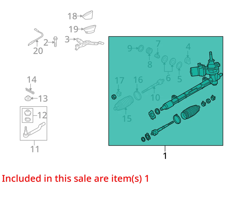 Suzuki Kizashi 2010-2013 cremallera de dirección y piñón WKIMW Foto 2 de 3