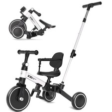 6 in 1 Kids Trike, Foldable Toddler Tricycle for 1 2 3 4 Year Old