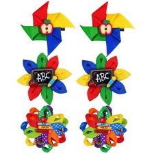 School Event Rainbow Hair Clip For Student And Teacher Seasonal Festival Props