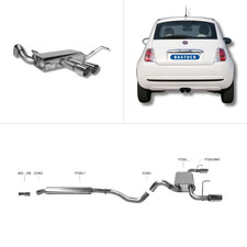 Bastuck Komplettanlage - Fiat 500