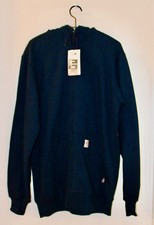 NWT Carhartt Mens Big-Tall Blue Loose Fit LS Flame Resistant Zip Hoodie M Tall
