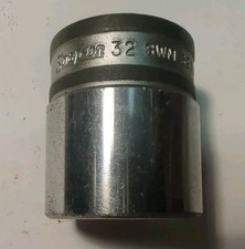 Nice Vintage Snap-on Tools Usa Swm321 32mm 12 Drive 12pt Point Shallow Socket Nice Vintage Snap-on Tools Usa Swm321 32mm 12 Drive 12pt Point Shallow Socket