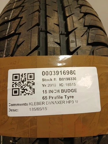 TYRE KLEBER DYNAXER HP3 1856515 88T DOT 1519 APPROX 7MM BUDGET (*) deal from eBay