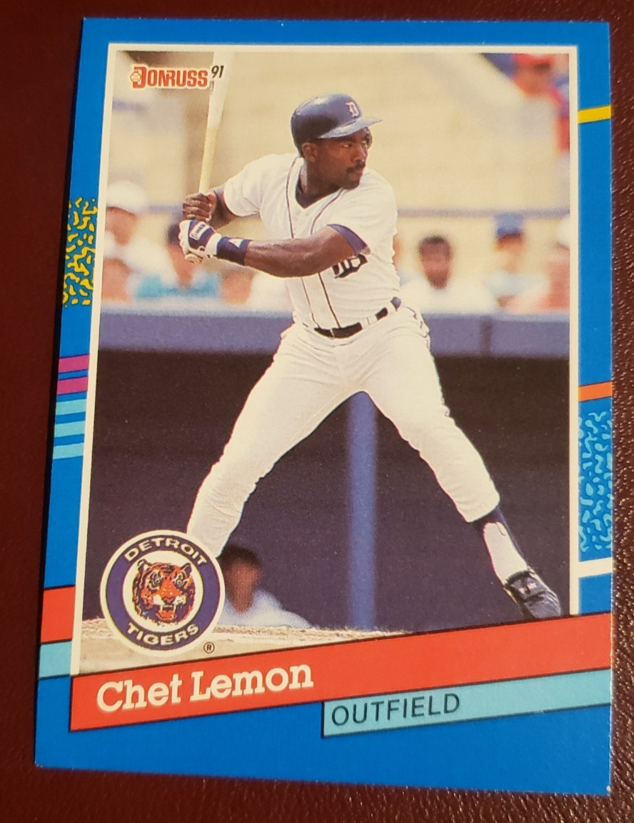 1991 Donruss #301 Chet Lemon OF Detroit Tigers - ERROR      **40% off 2+