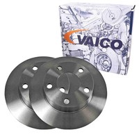 2X Vaico Bremsscheiben 255Mm Voll Hinten Passend FüR Audi A6 | V10-40075