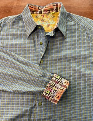 Robert Graham Men's Medium, Button-Up, Long Sleeve, Flip Cuff Shirt