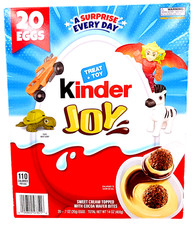 Kinder Joy Everyday White Chocolate Surprise Egg 20 x 0.7 Oz EXP 10/2026