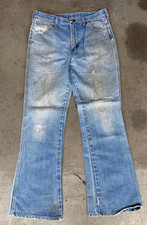 VTG Womens Sz 31x32 WRANGLER 80's Bootcut Jeans Light Wash