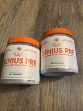 X2 The Genius Brand Genius Pre-Workout Powder Blue Raspberry 11.35oz EA 06/2026