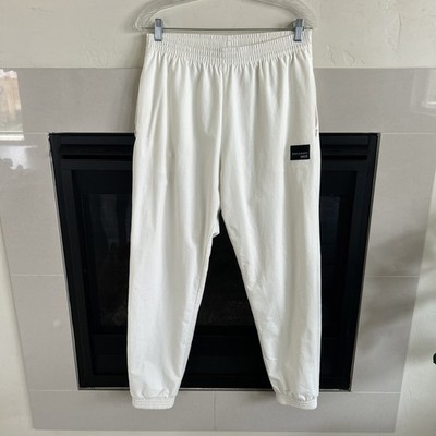 Adidas EQT ADV 91-18 Joggers Mens M Cream Nylon Tapered Streetwear Pants
