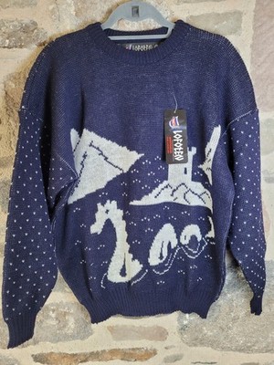 Lofoten Schottland Wollpullover Gr. XL Urquhart Castle Nessie Loch Ness Monster Uk