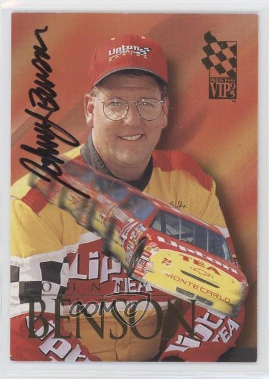 1995 Press Pass VIP Johnny Benson Jr Johnny Benson #37 Auto 2u3