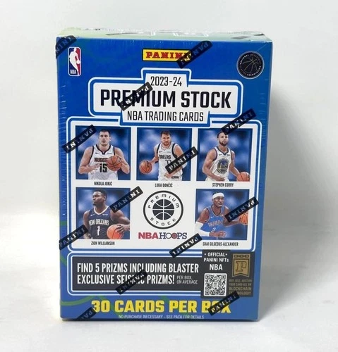 2023-24 Panini NBA Premium Stock Basketball Trading Cards Blaster Box New Sealed