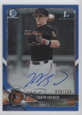 2018 Bowman Draft Chrome Pick Blue Refractor /150 Cadyn Grenier #CDA-CG Auto w6f