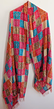 Dupatta Scarf Wrap Stole Bandhani Bandhej Multicolor Multipurpose Soft 84"x36"