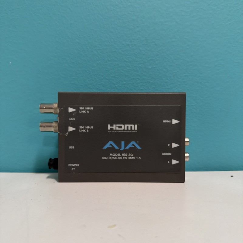 AJA Hi5-3G 3G/HD/SD SDI to HDMI 1.3 Converter