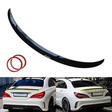 Sport Heckspoiler Lippe Schwarz Glanz für Mercedes  CLA Coupe C117 W117 2013-19