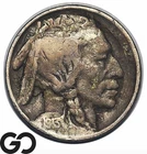 1913-S Buffalo Nickel, San Francisco Mint, VF Better Date