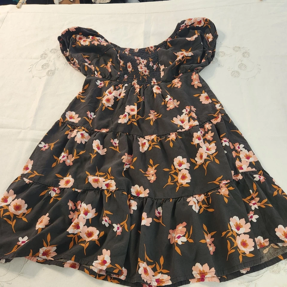 Camisa Sugar & Jade o vestido preadolescente floral manga abullonada en niveles L 12/14 niña Foto 2 de 4