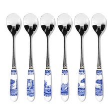 Spode Blue Italian Tea Spoons (Set of 6)