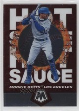 2021 Panini Mosaic Hot Sauce Mookie Betts #HS4 0i49