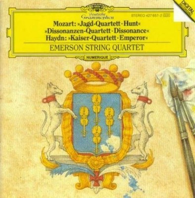 MOZART STRING QUARTETHUNT  DISSONANCE+HAYDNEMPEROR CD
