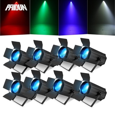 PAIDUN 1/2/4/8PCS 200W RGBW COB LED Par Can Light Audience Blinder Spot Light