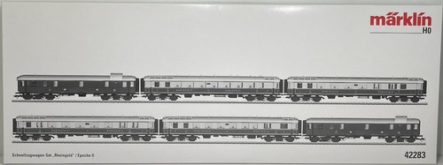 Märklin H0 42283 Schnellzugwagen-Set Rheingold Ep.II neuwertig & OVP | Zustand: Gebraucht