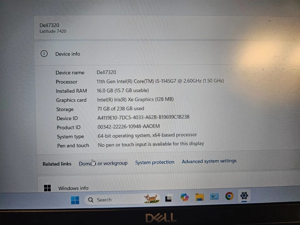 Dell Latitude 7420 · i5-1145G7 · 16GB · 256GB, photo 3 of 5