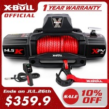 X-bull Electric Winch 14500lbs 12v Synthetic Rope Jeep Truck Wireless Remote 4wd