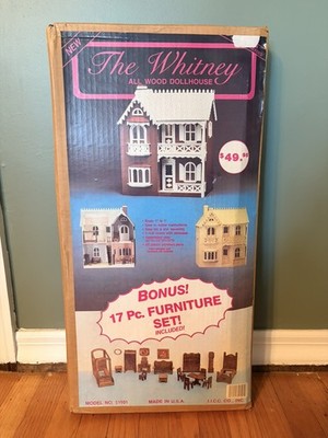 VINTAGE NOS Unopened ''The Whitney'' Wooden Dollhouse Kit by Radmark NEW 