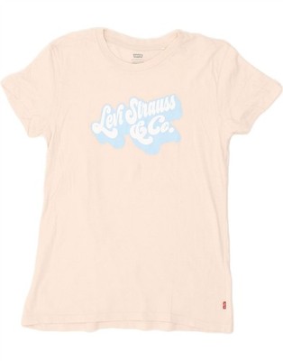 Levi's Damen Grafik T-Shirt Oberteil UK 6 XS Pink TH01