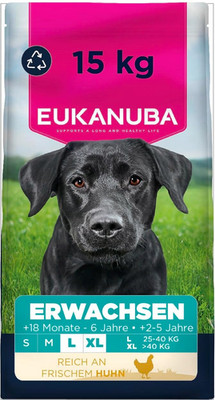 Eukanuba Trockenfutter Große Hunde Huhn 15kg