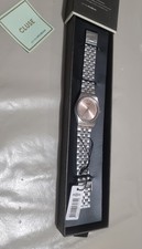 cluse montre femme retro 70’s cw35101 cadran rose saumon bracelet acier argenté