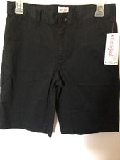 Boys Cat  Jack Uniform Shorts Size 14 Black With Adjustable Waist