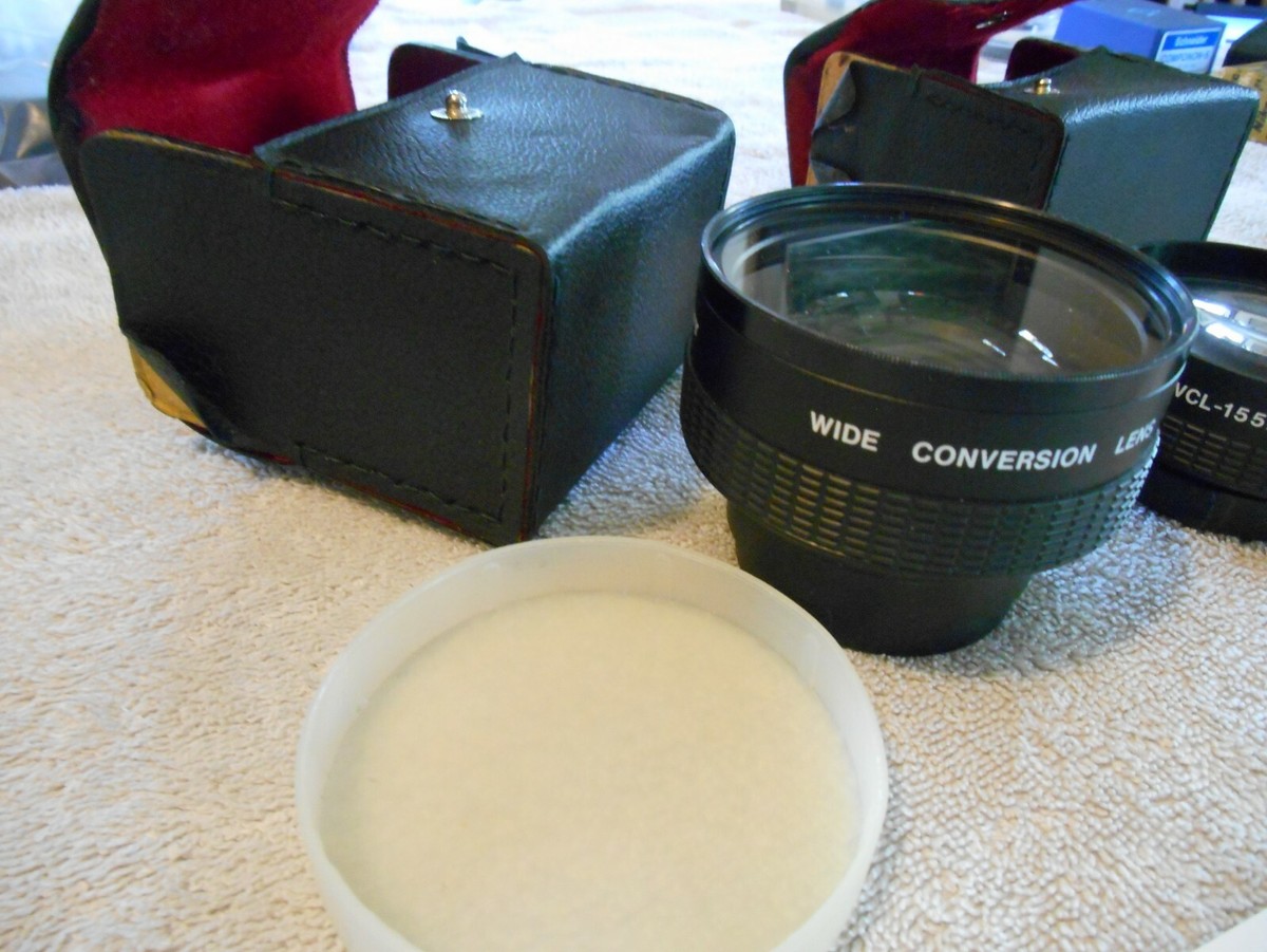 Sony CONVERSION LENS LOT: TELE + WIDE X1.5 VCL-1552B VCL-0752B X0