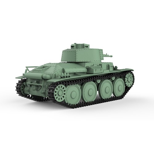 SSMODEL SS72722 1/72 25mm Kit Modelo Militar Alemán Pz.Kpfw. 38(t) Ausf. A - Imagen 3 de 11