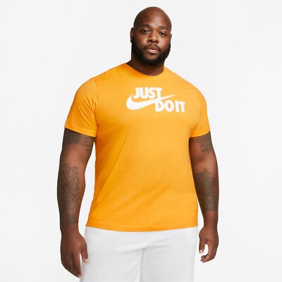 NIKE HERREN T-SHIRT SHIRT KURZARM ar5006 740 SPORTSWEAR gelb JUST DO IT