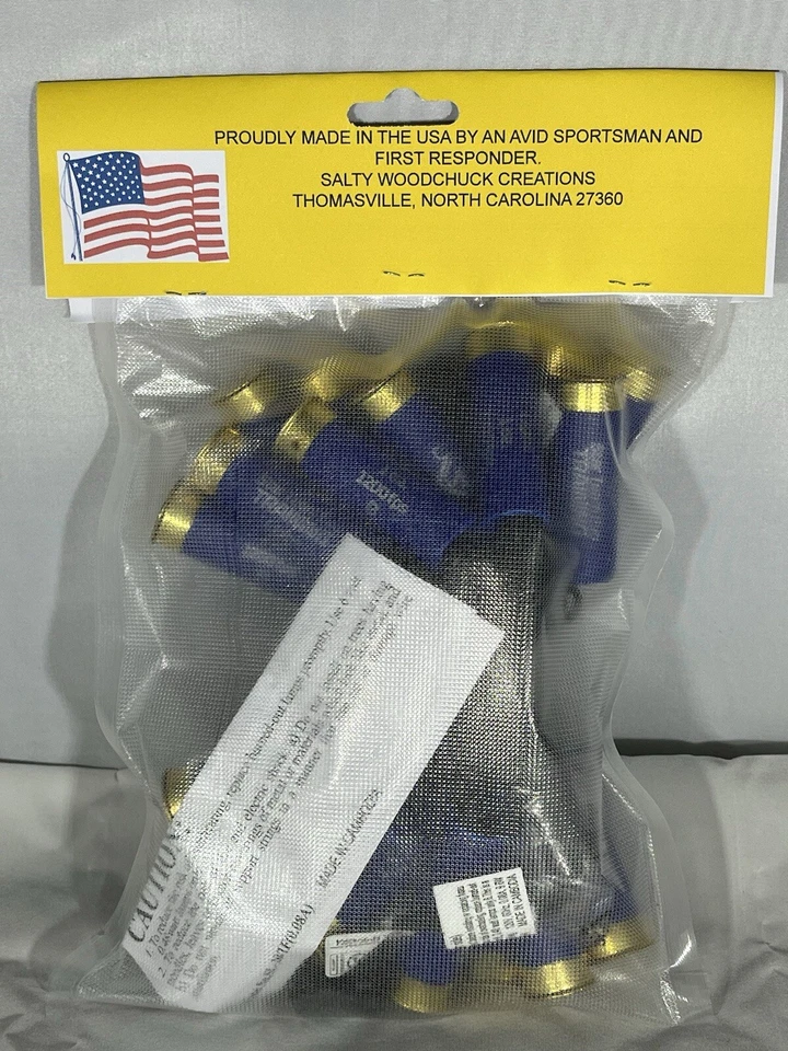 Recycled Shotgun shell lights 9ft blue indoor/outdoor use - Image 2 of 3